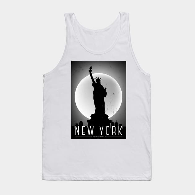 New York black and white poster Tank Top by kursatunsal